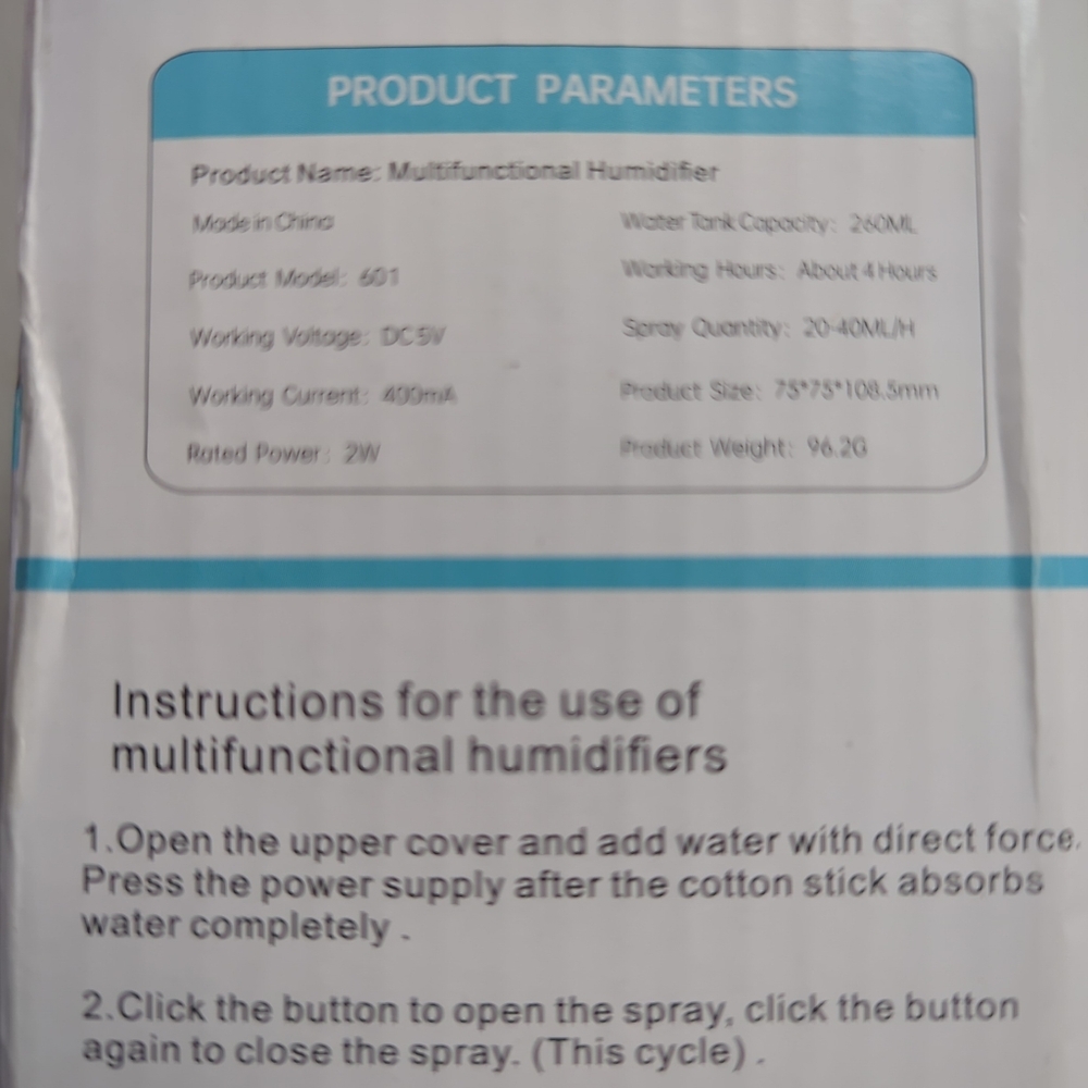 Mini Humidifier - Picture 10 of 10